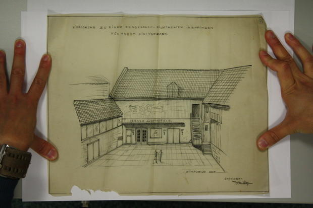 Vorschlag zu einem Erdgeschloss-Filmtheater in Eppingen für Herrn Richard Zorn. Undatierte Aufnahme.
