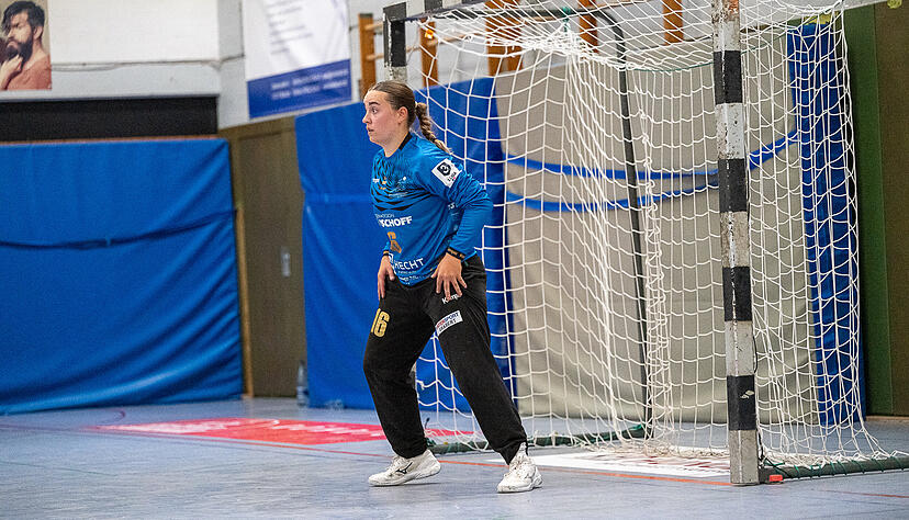 Torh&uuml;terin Samia Hornung &uuml;bernahm ab der 25. Spielminute die Rolle zwischen den Pfosten von Jana Brausch und machte eine gute Partie. Zum Sieg reichte es f&uuml;r die SG Schozach-Bottwartal allerdings nicht.