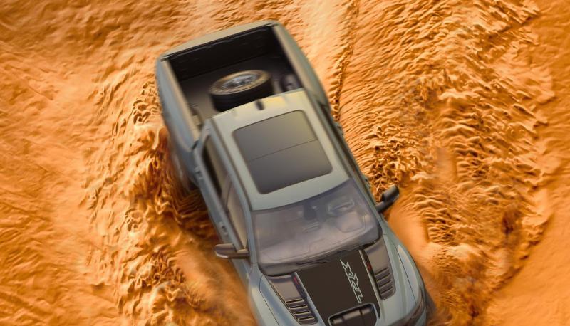 Mit 5,92 Meter Länge und 2,24 Metern Breite bietet der Ram 1500 TRX jede Menge Platz.