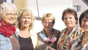 Wollen Hemmschwellen &uuml;berwinden: Renate Bertsch-Gut, Gudrun Schaller, Bettina J&ouml;rger, Elisabeth Baur und Birgit Schatz (von links).Foto: Janina Hornung