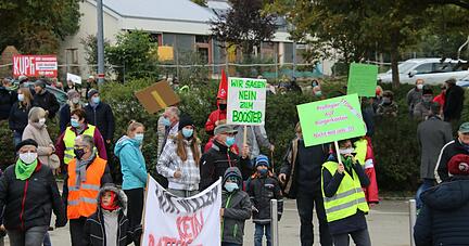 Protest gegen den Netzbooster