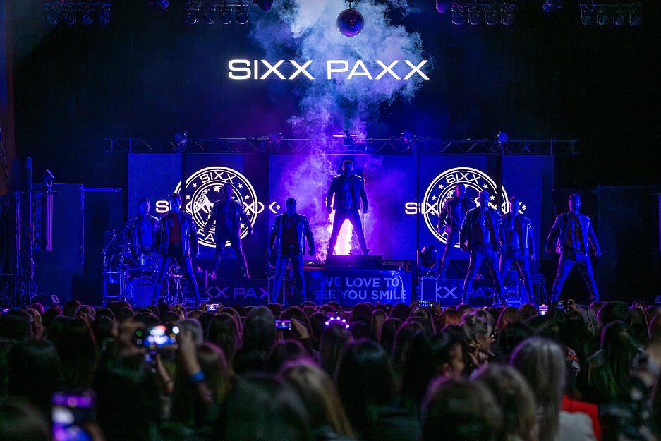 Auftritt der Sixx Paxx in der Heilbronner Harmonie. Auftritt der Sixx Paxx in der Heilbronner Harmonie.