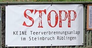 Die B&uuml;rgerinitiative gegen die Asphaltverwertungsanlage in R&uuml;blingen hat &ouml;ffentlich ordentlich Druck gemacht. Der Widerstand hat sich gelohnt.
