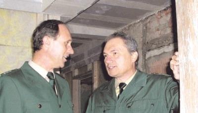 Postenführer Wilfried Gnamm (links) und sein Kollege Gerhard Teifel. Postenführer Wilfried Gnamm (links) und sein Kollege Gerhard Teifel.