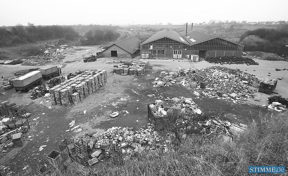 Unsch&ouml;ner Anblick 1985: Fabrikationsgeb&auml;ude der ehemaligen Ziegelei in Heilbronn-B&ouml;ckingen.