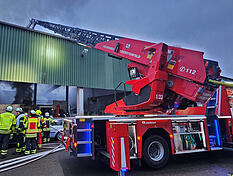 Die Feuerwehr war mit einem Gro&szlig;aufgebot in Oberstenfeld im Einsatz.