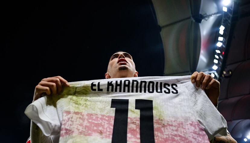 Bilal El Khannouss jubelt nach seinem Tor Bilal El Khannouss jubelt nach seinem Tor