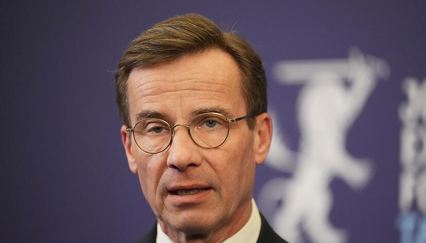 Schwedens Regierungschef Ulf Kristersson wandte sich mit einer im Fernsehen &uuml;bertragenen Ansprache an seine Landsleute. (Archivfoto)