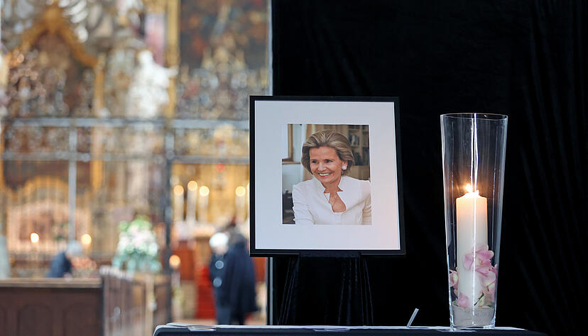 Trauerfeier für Alexandra Freifrau von Berlichingen