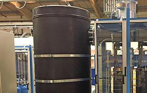 Übersichtliche Technik: Der Elektrolyseur, der in Lampoldshausen zum Einsatz kommt.
Foto: Zeag Übersichtliche Technik: Der Elektrolyseur, der in Lampoldshausen zum Einsatz kommt.
Foto: Zeag