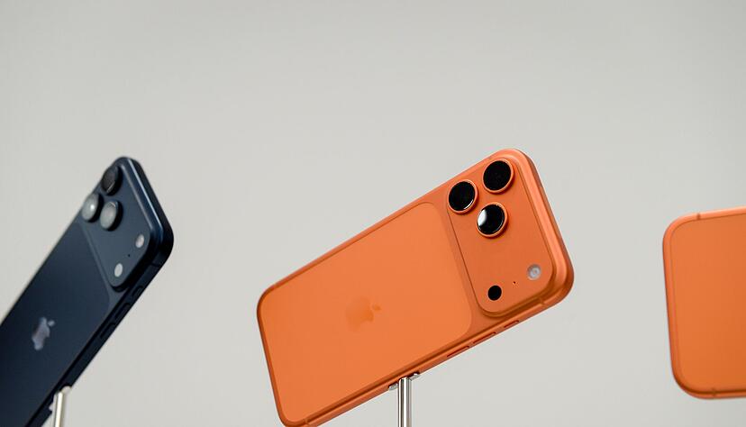 In der knalligen Farbe Cosmic Orange war das iPhone 17 Pro der Blickfang bei der Vorstellung in Cupertino. In der knalligen Farbe Cosmic Orange war das iPhone 17 Pro der Blickfang bei der Vorstellung in Cupertino.