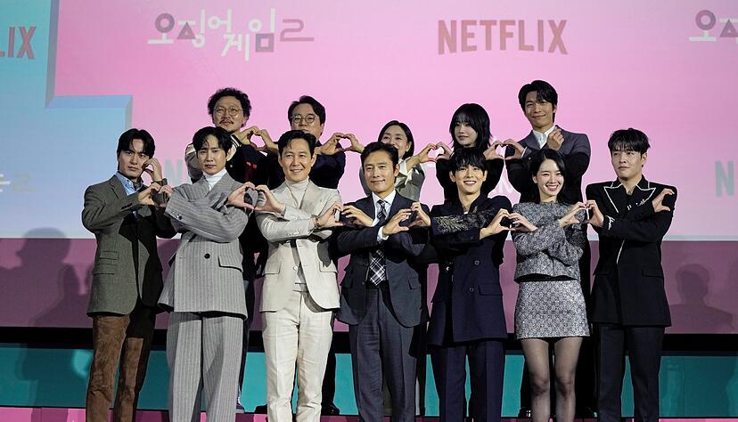 Stars der Serie «Squid Game» bei der Weltpremiere der zweiten Staffel in Seoul am 9. Dezember (Foto aktuell).
