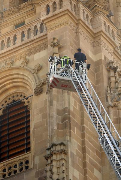 Steinschlag an Kilianskirche | 10.04.