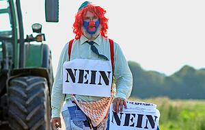 Tiefe Gräben: Die Mannheimer Buga, hier eine Protestaktion im Jahr 2013, stieß auf teils erbitterten Widerstand.
Foto: dpa Tiefe Gräben: Die Mannheimer Buga, hier eine Protestaktion im Jahr 2013, stieß auf teils erbitterten Widerstand.
Foto: dpa