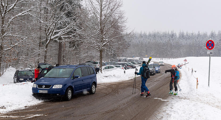 Schnee am Stocksberg am 17. Januar