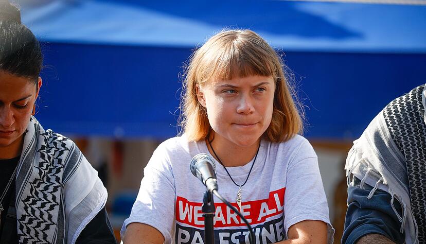 Greta Thunberg weist alle Antisemitismus-Vorw&uuml;rfe zur&uuml;ck.