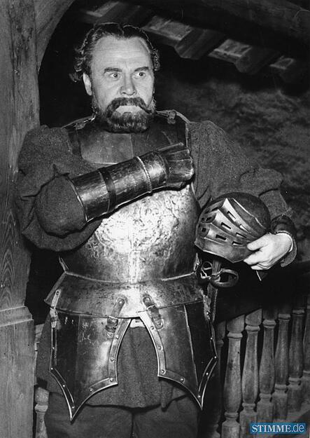 Hermann Schomberg ist 1950 der erste Götz-Darsteller bei den Burgfestspielen Jagsthausen.