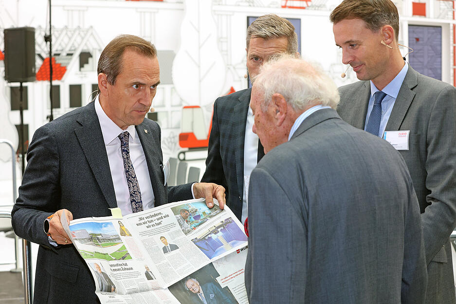 Einweihung Würth-Innovationszentrum CURIO in Künzelsau-Gaisbach mit Reinhold Würth