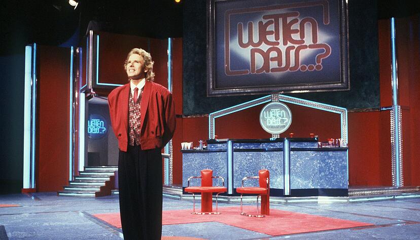Thomas Gottschalk damals bei seiner «Wetten, dass..?»-Premiere. (Archivbild) Thomas Gottschalk damals bei seiner «Wetten, dass..?»-Premiere. (Archivbild)