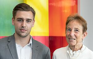 Die Heilbronner Niklas Anner (links, SPD) und Anna Christ-Friedrich (SPD). Die Heilbronner Niklas Anner (links, SPD) und Anna Christ-Friedrich (SPD).