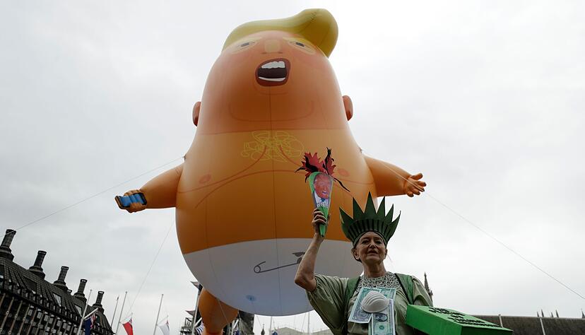 Schon beim ersten Staatsbesuch Trumps gab es Proteste. (Archivbild)