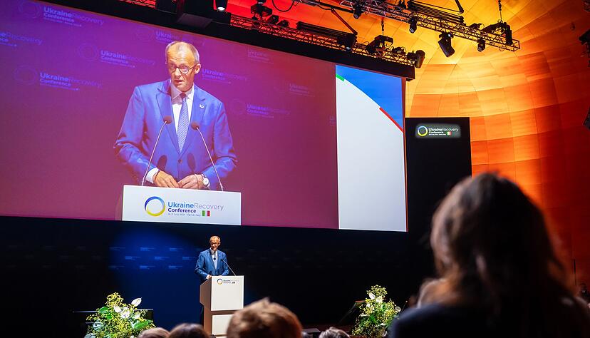 Bundeskanzler Friedrich Merz bekr&auml;ftigt die deutsche Unterst&uuml;tzung.