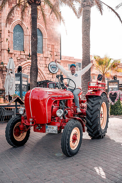 Micha von der Rampe hat es geschafft: Er ist am Freitag auf Malle angekommen und hat es p&uuml;nktlich zu seinem Auftritt im Megapark um 14:30 Uhr geschafft.