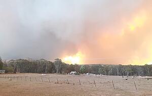 In Teilen Australiens herrscht weiter Feueralarm. Foto: Privat In Teilen Australiens herrscht weiter Feueralarm. Foto: Privat