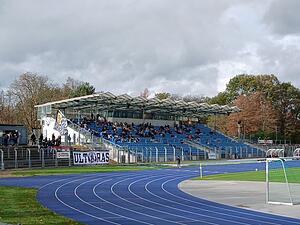 Noch tr&auml;gt der VfR Heilbronn seine Heimspiele im Frankenstadion aus. Bei einem Abstieg schwinden die Chancen.
