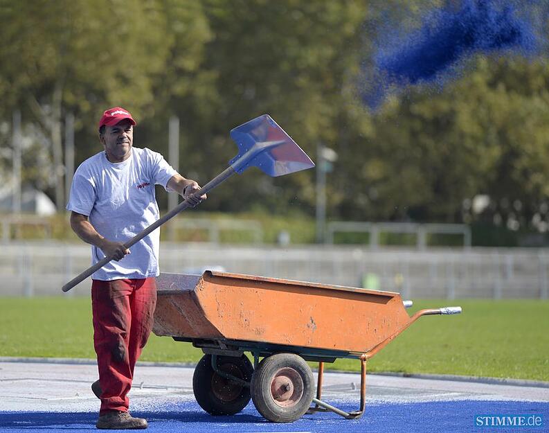 Neue Tartanbahn Frankenstadion | 2.10.