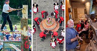 Pfingstmarkt, Kuchen- und Brunnenfest sowie der Deutsche Mühlentag: Im Raum Heilbronn sind am Pfingstwochenende einige Events geboten. Pfingstmarkt, Kuchen- und Brunnenfest sowie der Deutsche Mühlentag: Im Raum Heilbronn sind am Pfingstwochenende einige Events geboten.
