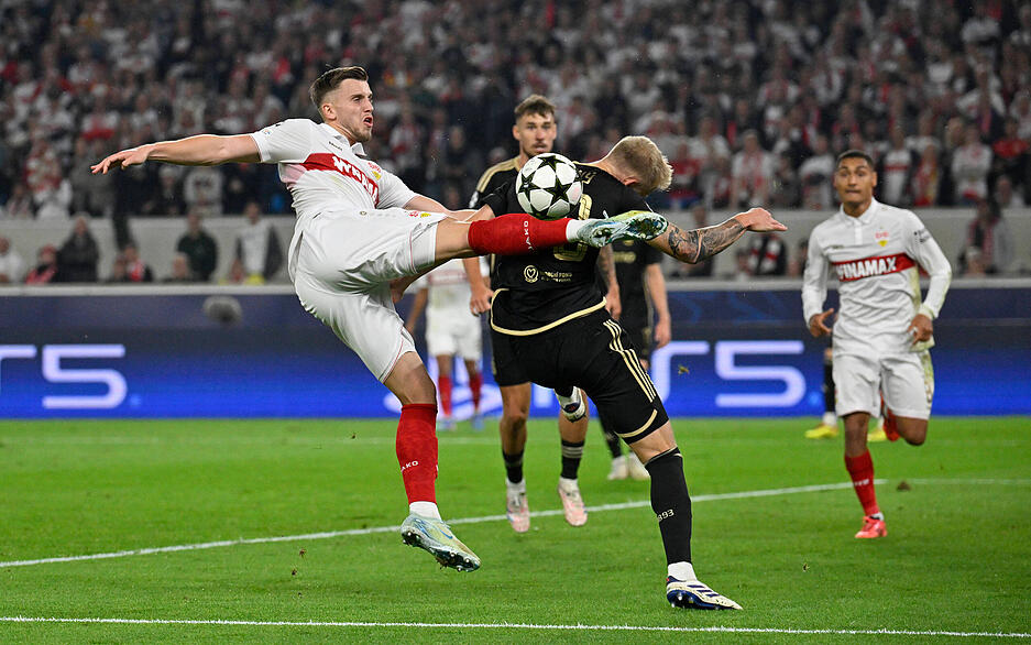 Für den VfB Stuttgart war es kein leichtes Spiel gegen Sparta Prag.