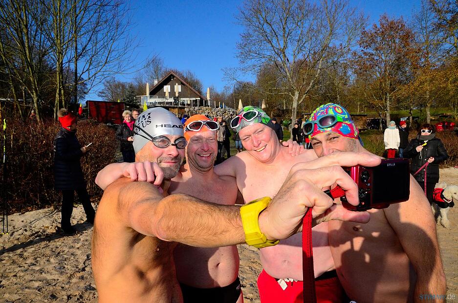 Martin Tschepe aus Korb (v.l.), Ralf Schwemmer aus Heilbronn, Matthias Leers aus Heilbronn und Claus-Peter Gebauer aus Weinsberg vor dem Start. Foto: