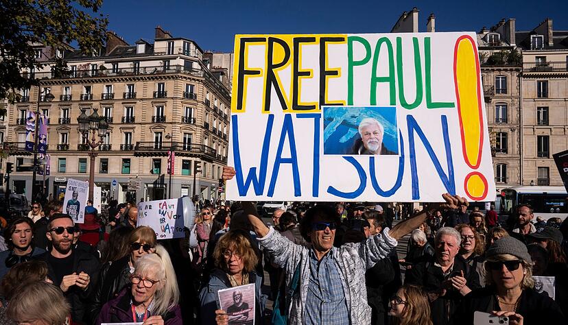 Wie hier in Paris im Oktober wurde mehrmals für Watson demonstriert. (Archivbild)