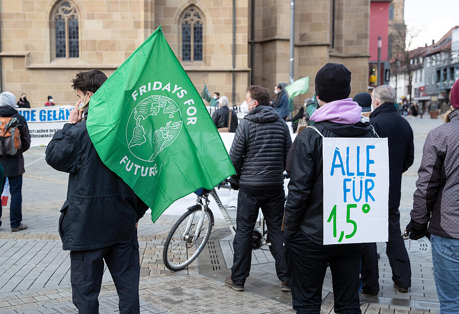 Kundgebung in Heilbronn zum Globalen Klimaaktionstag