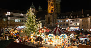Der Käthchen Weihnachtsmarkt lockt jedes Jahr tausende Besucher in die Heilbronner Innenstadt.
