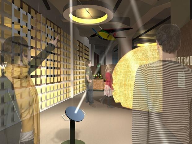 ... darunter ein Roboterarm und eine Mini-Wasserstoffrakete.