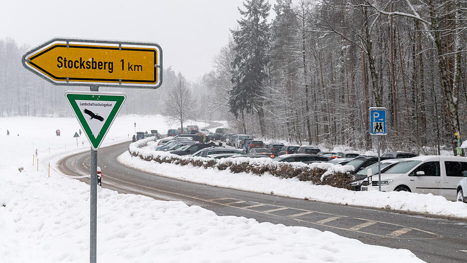 Schnee am Stocksberg am 17. Januar