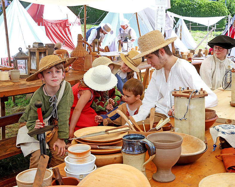 Historienschauspiel "Sturm auf Weinsberg" &ndash; Bilder vom Bauernlager in Neckarsulm