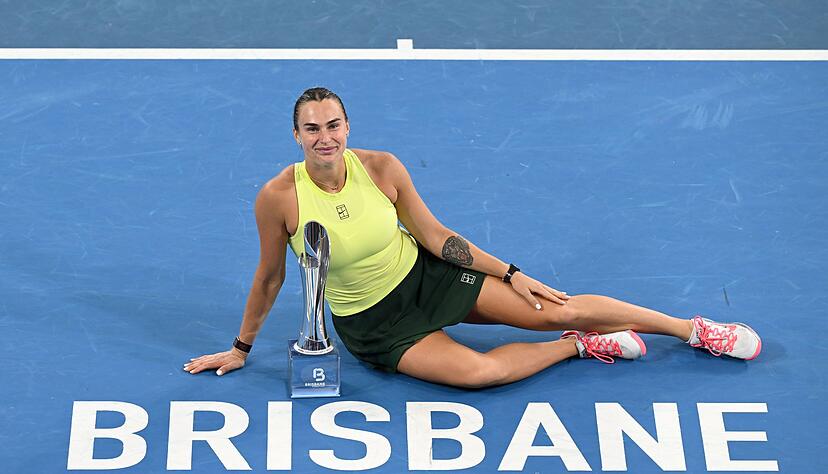 Tennisstar Aryna Sabalenka hat das Turnier in Brisbane gewonnen.