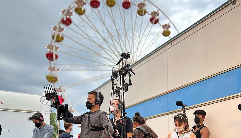 Kamera ab! An manchen Ecken der Stadt und vor allem auf der Theresienwiese wird dieser Tage ein Spielfilm gedreht, mit einem Team von 35 Mitarbeitern.
Foto: privat