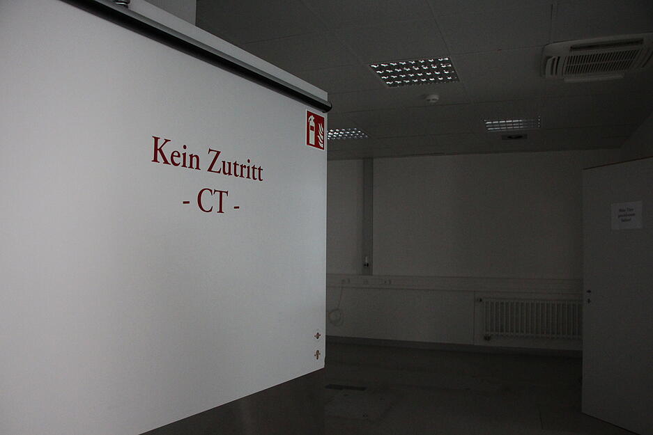 Früher galt hier wegen Computertomografie "Kein Zutritt" im Künzelsauer Krankenhaus. Früher galt hier wegen Computertomografie "Kein Zutritt" im Künzelsauer Krankenhaus.