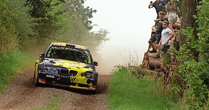 Johannes Kessel und Hans-Peter Loth gewannen in ihrem BMW M3 E46 Compact im Saarland sieben von zehn Wertungsprüfungen.
Foto: privat