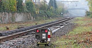 Viele Studien, wenig Bewegung: Eingleisiger Abschnitt der Frankenbahn bei M&ouml;ckm&uuml;hl-Z&uuml;ttlingen.