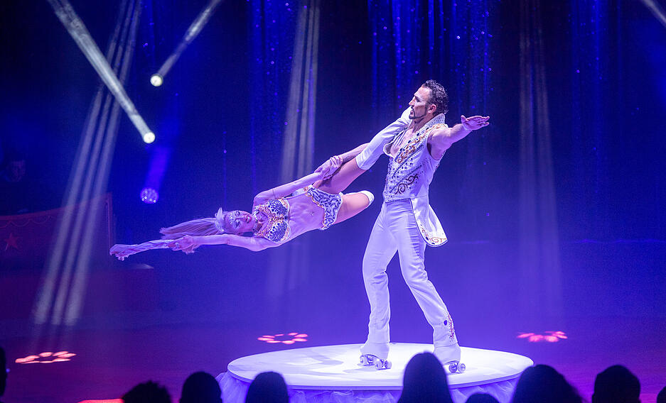 Vorstellung im Heilbronner Weihnachtszirkus