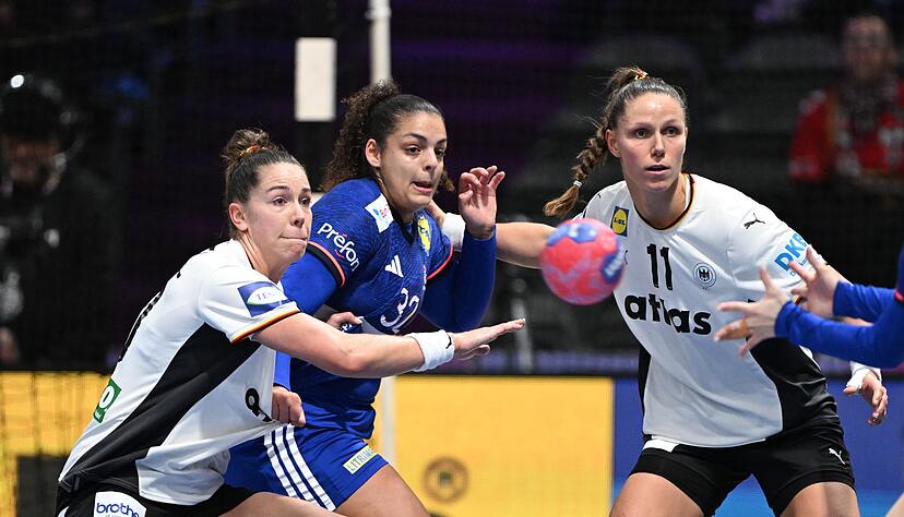 Wichtigste Stützen in der Abwehr: Emily Vogel (l) und Xenia Smits. Wichtigste Stützen in der Abwehr: Emily Vogel (l) und Xenia Smits.