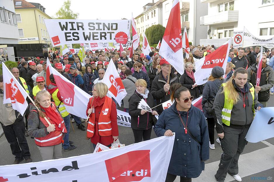 Verdi-Warnstreik in Heilbronn Verdi-Warnstreik in Heilbronn