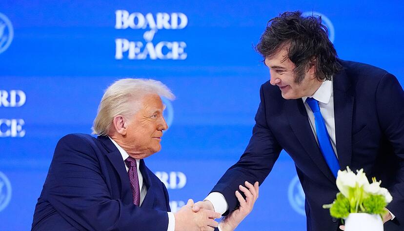 US-Pr&auml;sident Donald Trump und der argentinische Pr&auml;sident Javier Milei.