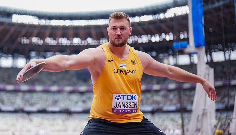 Diskuswerfer Henrik Janssen hat auf Wettbewerbe bei der Leichtathletik-WM in Tokio gewettet. (Archivbild) Diskuswerfer Henrik Janssen hat auf Wettbewerbe bei der Leichtathletik-WM in Tokio gewettet. (Archivbild)
