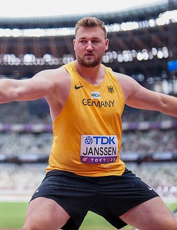 Diskuswerfer Henrik Janssen hat auf Wettbewerbe bei der Leichtathletik-WM in Tokio gewettet. (Archivbild)